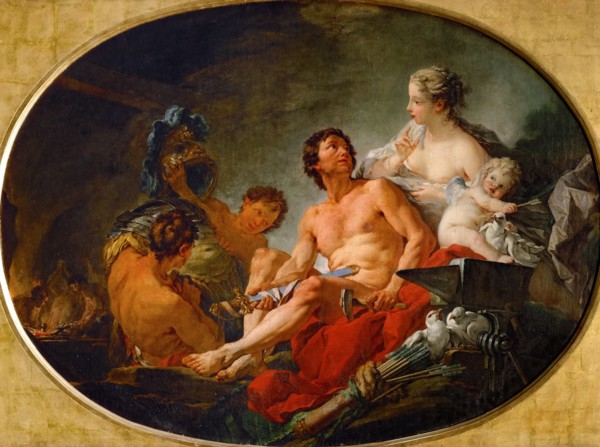 The Forge of Vulcan. Artist: Boucher, François (1703-1770)