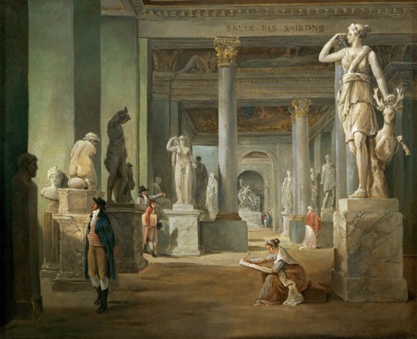 La salle des Saisons au Louvre. Artist: Robert, Hubert (1733-1808)