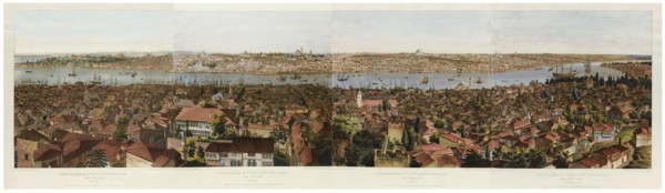 Panorama of Constantinople. Artist: Barker, Henry Aston (1774-1856)