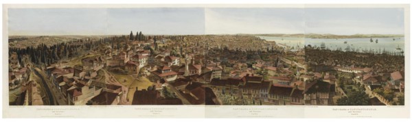 Panorama of Constantinople. Artist: Barker, Henry Aston (1774-1856)