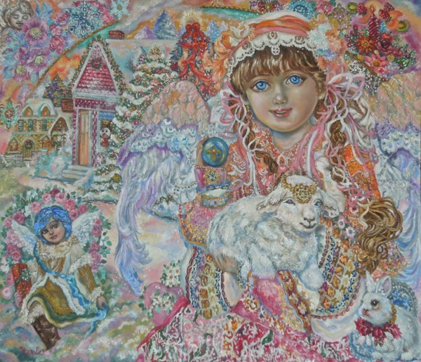 Angel with Lamb of God. Artist: Sugai, Yumi