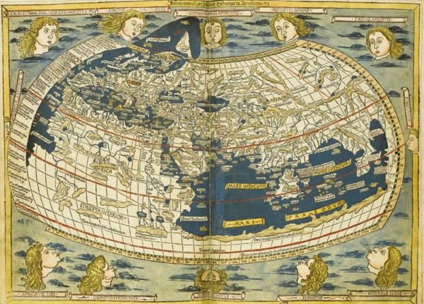 Ptolemy World map. Artist: Germanus, Donnus Nicolaus (ca. 1420-ca. 1490)
