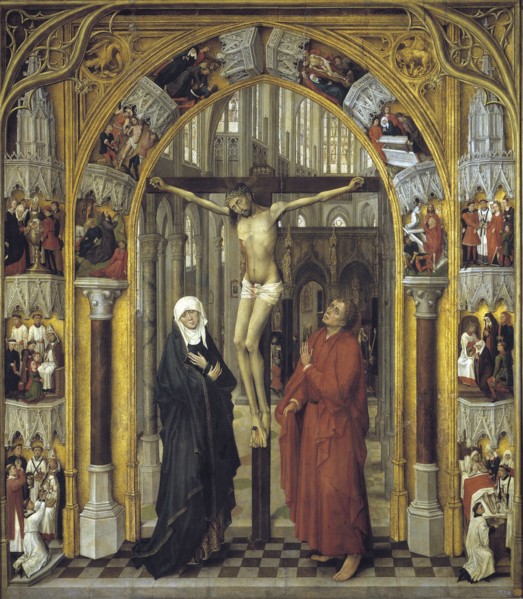 Redemption Tryptich: The Crucifixion. Artist: Stockt, Vrancke van der (1420-1495)