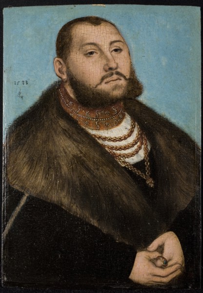 John Frederick I, Elector of Saxony (1503-1554). Artist: Cranach, Lucas, the Elder (1472-1553)
