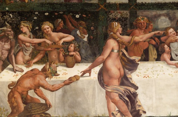 Wedding Feast of Cupid and Psyche, detail. Artist: Romano, Giulio (1499-1546)