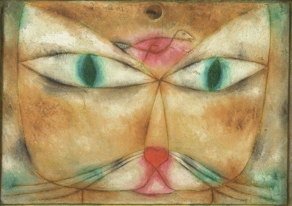 Cat and Bird. Artist: Klee, Paul (1879-1940)