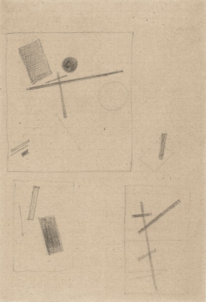 Suprematist Drawing. Artist: Malevich, Kasimir Severinovich (1878-1935)
