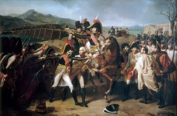 Surprise at the bridge over the Danube on 13 November 1805. Artist: Lethiére, Guillaume Guillon (1760-1832)