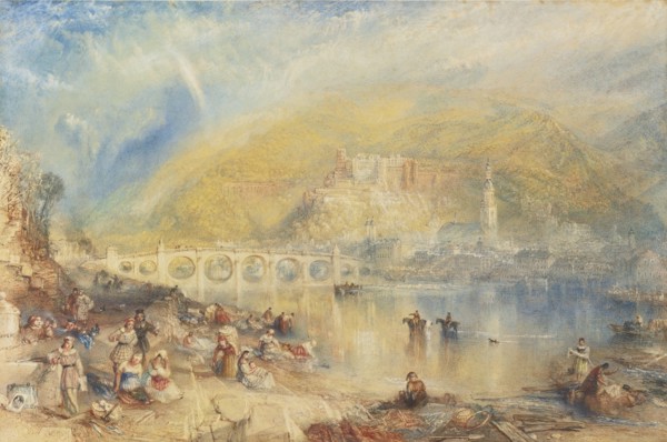 View of Heidelberg with a Rainbow. Artist: Turner, Joseph Mallord William (1775-1851)