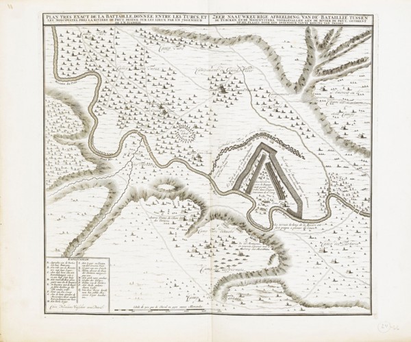 Map of the fortress of Bender. Artist: Wolff, Jeremias (1663-1724)