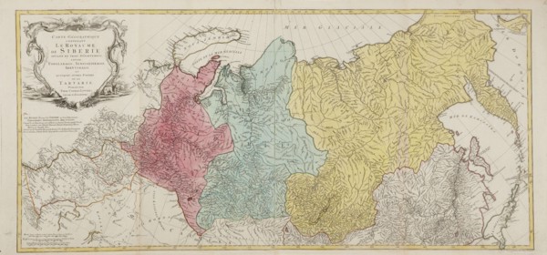 Map of the Russian Empire. Artist: Lotter, Tobias Conrad (1717-1777)