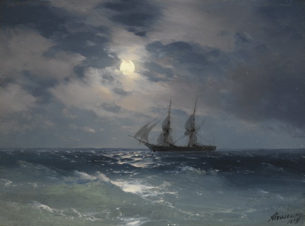 Brig Mercury. Artist: Aivazovsky, Ivan Konstantinovich (1817-1900)