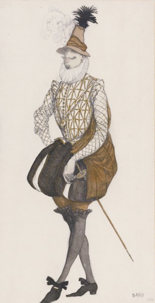 Costume design for the ballet Sleeping Beauty by P. Tchaikovsky. Artist: Bakst, Léon (1866-1924)