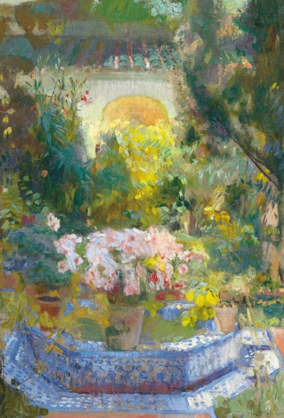 The Courtyard of the Sorolla House. Artist: Sorolla y Bastida, Joaquín (1863-1923)