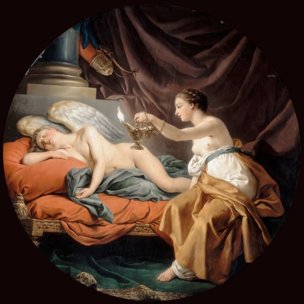 Psyche Surprising Sleeping Cupid. Artist: Lagrenée, Louis-Jean-François (1725-1805)