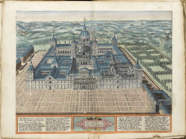 El Escorial. Artist: Ortelius, Abraham (1527-1598)