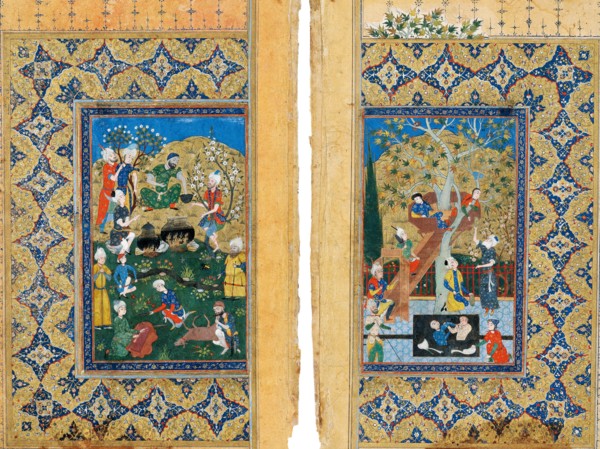 Picnic. Miniature from Yusuf and Zalikha (Legend of Joseph and Potiphar's Wife) by Jami. Artist: Iranian master