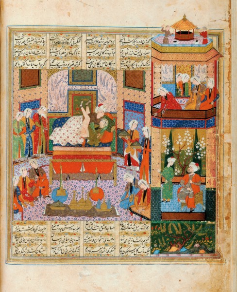 The Consummation of the Marriage Between Khusraw and Shirin (Miniature From the Cycle of Eight Poeti Artist: Iranian master