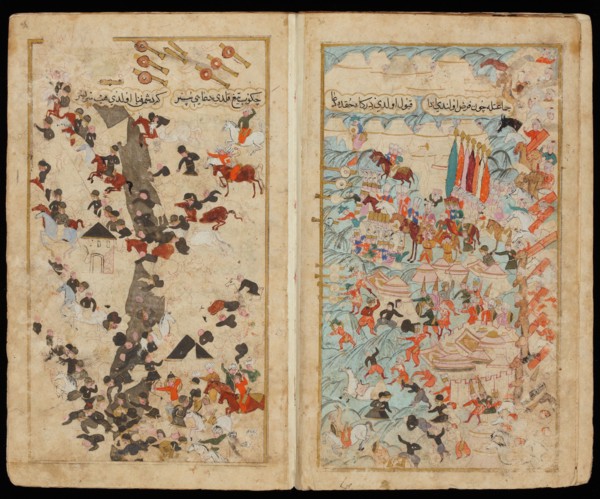 The Battle of Keresztes in 1596 (From Manuscript Mehmed III's Campaign in Hungary. Artist: Turkish master
