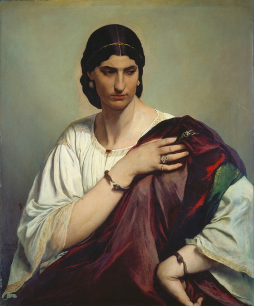 Portrait of a Roman Woman. Artist: Feuerbach, Anselm (1829-1880)
