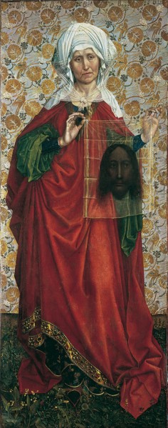 The Flémalle Panels: Saint Veronica. Artist: Campin, Robert (ca. 1375-1444)