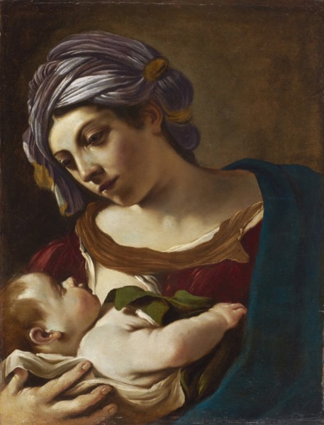 Madonna and Child. Artist: Guercino (1591-1666)