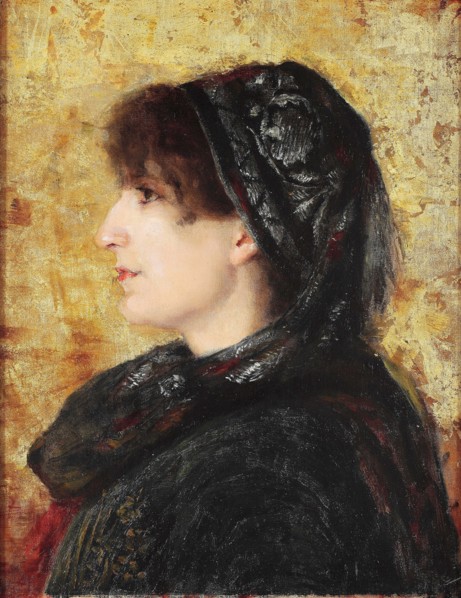 Portrait of Naile Hanim. Artist: Hamdi Bey, Osman (1842-1910)