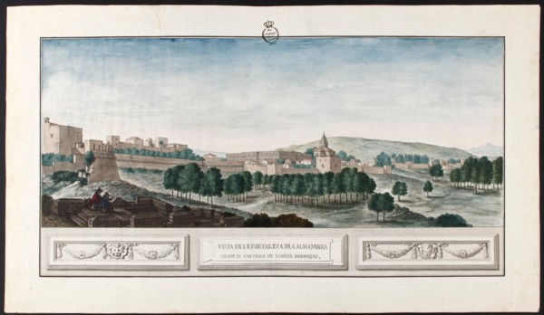 View of the Alhambra in Granada. Artist: Hermosilla, José de (1715-1776)