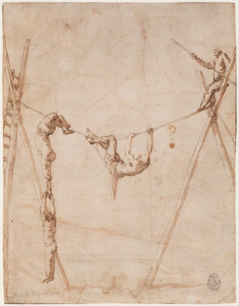 Acrobats on a Rope. Artist: Ribera, José, de (1591-1652)