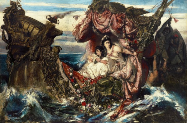 The Shipwreck of Agrippina. Artist: Wertheimer, Gustav (1847-1902)