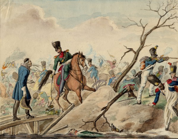 An Episode from the Battle of Leipzig. Artist: Anonymous