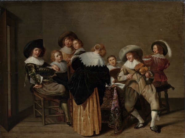 A Musical Party. Artist: Hals, Dirck (1591-1656)