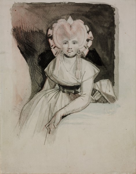 Portrait of the Artist's Wife. Artist: Füssli (Fuseli), Johann Heinrich (1741-1825)