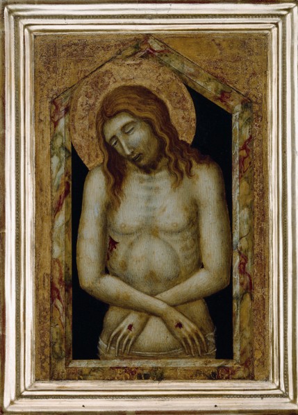 Christ as the Suffering Redeemer. Artist: Lorenzetti, Pietro (ca 1300-ca 1348)