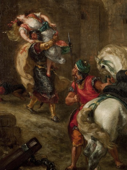 The Rape of Rebecca. Artist: Delacroix, Eugène (1798-1863)