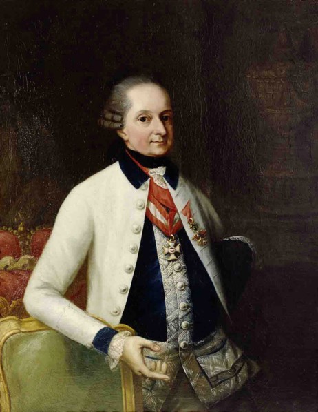 Nikolaus I, Prince Esterházy (1714-1790) in the uniform of his Hungarian Infantry Regiment No. 33. Artist: Knoller, Martin (1725-1804)