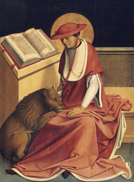 Saint Jerome as a Cardinal. Artist: Master of Grossgmain (active ca 1480-1490)