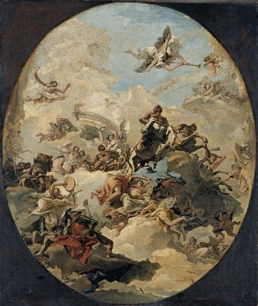 The Apotheosis of Hercules. Artist: Tiepolo, Giandomenico (1727-1804)