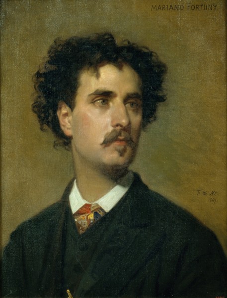 Portrait of Marià Fortuny. Artist: Madrazo y Kuntz, Federico de (1815-1894)