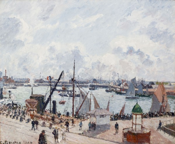 The Outer Harbour of Le Havre. Morning. Sun. Artist: Pissarro, Camille (1830-1903)
