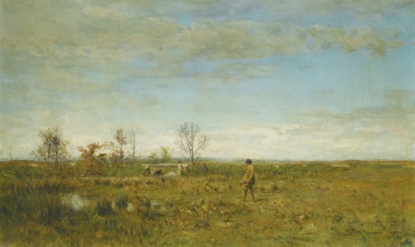 Hunters in Pont Long. Artist: Pokhitonov, Ivan Pavlovich (1850-1923)