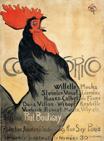 Cocorico (Poster). Artist: Steinlen, Théophile Alexandre (1859-1923)