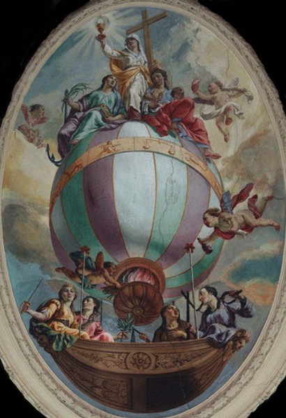Virtue on a Balloon. Artist: Orelli, Vincenzo Angelo (1751-1813)