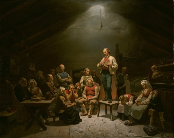 Haugianere. Artist: Tidemand, Adolf (1814-1876)