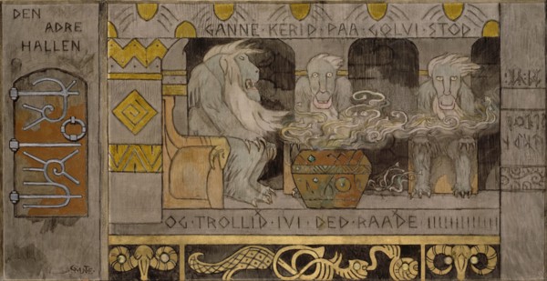 The second Hall. Artist: Munthe, Gerhard (1849-1929)