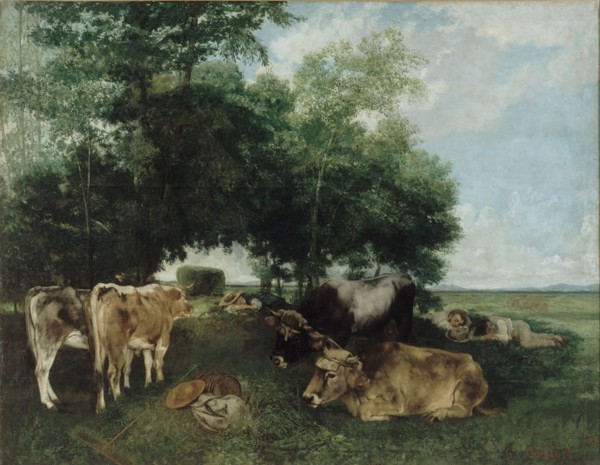 Nap during the Haying Season, Doubs Mountains. Artist: Courbet, Gustave (1819-1877)