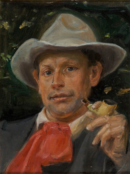 Portrait of Martin Andersen Nexø. Artist: Ancher, Michael (1849-1927)