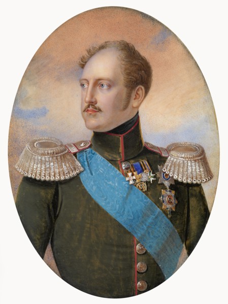 Portrait of Emperor Nicholas I  (1796-1855). Artist: Winberg, Ivan Andreyevich (?-1851)