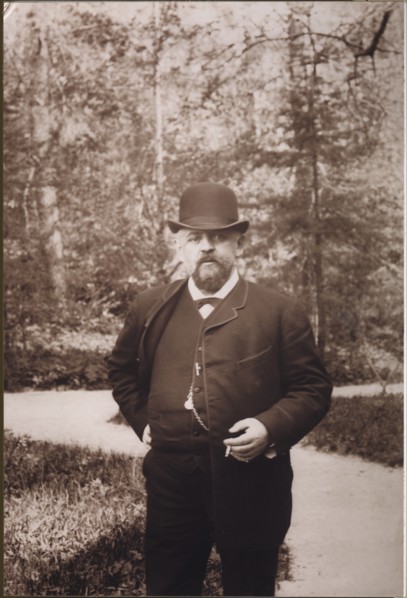 Savva Ivanovich Mamontov in Abramtsevo. Artist: Anonymous