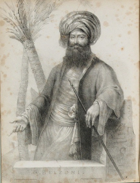 Giovanni Battista Belzoni (1778-1823) Frontispiece from Narrative of the Operations and Recent Disco Artist: Anonymous